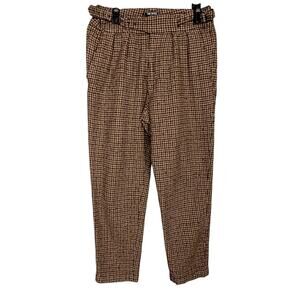 Todd Snyder Pleated Neutral Houndstooth Gurkha Trouser Pants Men's 30 Old Money